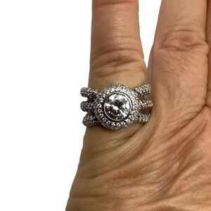 ESPO Sterling silver CZ ring